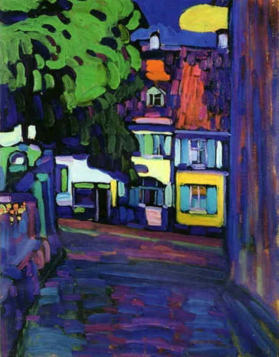 Vassily_Kandinsky,_1908_-_Houses_in_Murnau_on_Obermarkt-H720